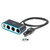 CP250 - Bộ Chuyển Đổi Nguồn Lighter Cigarette 3 cổng với 2 cổng sạc USB