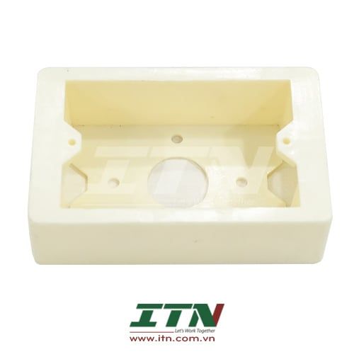 ITN-USMB - ITN Surface Box for US Style Faceplate, Almond