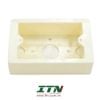 ITN-USMB - ITN Surface Box for US Style Faceplate, Almond