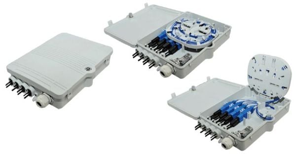 253211040 - Hộp phân phối quang FTTH 4 cổng SC dạng đơn, không lắp cổng quang SC
