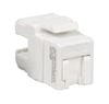 106721010 - Ổ cắm mạng Cat6 180°, không chống nhiễu, loại mỏng, chuẩn kép IDC, màu trắng