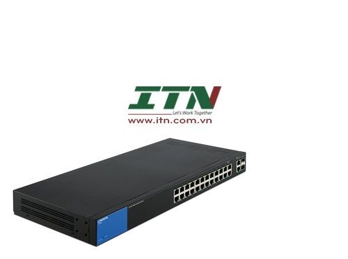 Linksys Business LGS326 24-Port Gigabit Smart Managed Switch + 2x Gigabit SFP/RJ45 Combo Ports