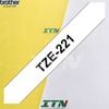 Nhãn in tiêu chuẩn brother Tze-221 9mm chữ đen nền trắng