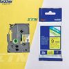 Nhãn in tiêu chuẩn brother Tze-621 9mm chữ đen nền vàng