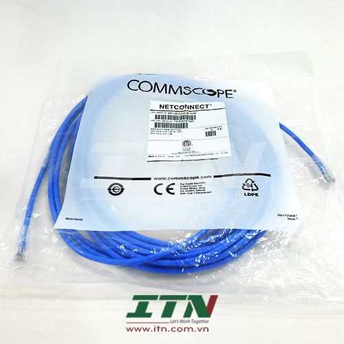 Dây nhảy Cat6 Commscope NPC06UVDB-BL010F UTP CM Blue 10ft màu xanh 3m