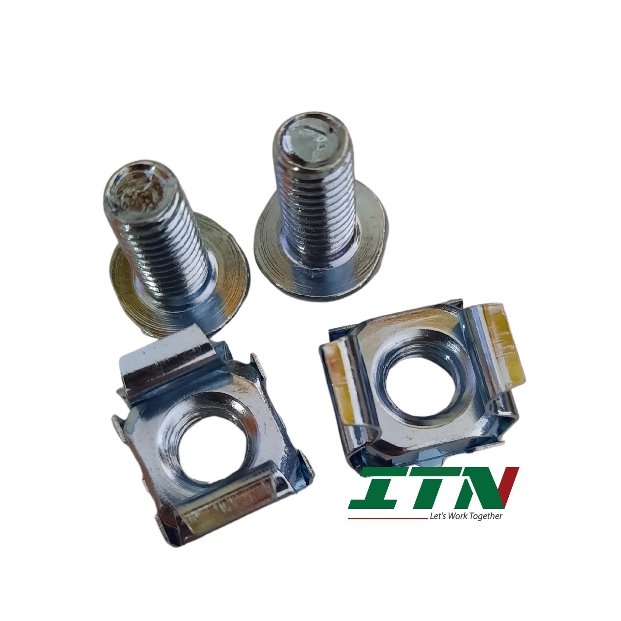 [BỊCH 50 BỘ] Ốc tủ Rack M6, ốc cài tủ rack, ốc lắp rack chuyên dụng ...