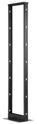 617300252 - 2-Post Open Frame Rack, height 25U, Black