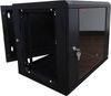 614265122 - Dual Section - 12U  Cabinet, 500+100mm deep, Black