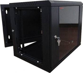 614264182 - Dual Section - 18U  Cabinet, 450+100mm deep, Black