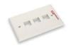 121824010 - Premium Line USA III Faceplate, 90° Entry, 70x115, Integral molding, w/o icon, 4-Port, white