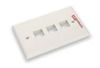 121822010 - Premium Line USA III Faceplate, 90° Entry, 70x115, Integral molding, w/o icon, 2-Port, white