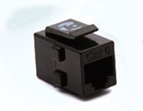 197610002 - Ổ cắm mạng Cat6 dạng Inline Coupler, không chống nhiễu, màu đen