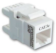 1051210XX - Ổ cắm mạng Cat5e 180°, không chống nhiễu, chuẩn kép IDC, màu trắng, đỏ, vàng, xanh lá, xanh