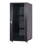 612068422 - Network Server Cabinet with perforated front door + dual perforated rear door, height 42U, width 600mm, depth 800mm, black