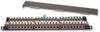 176272419 - Thanh đấu nối cáp đồng Cat6 90° loại chống nhiễu có 24 cổng lắp sẵn, 0.5U, chuẩn kép IDC, RAL7035, màu đen