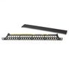 179212412 - Premium Line Category 6A 90° 1U Shielded Patch Panel, Dual Type IDC, 24 Ports, Black