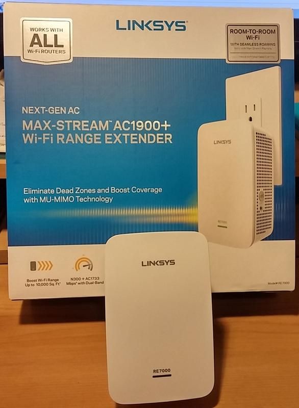 Linksys RE7000 MAXSTREAM™ AC1900+ WIFI RANGE EXTENDER RE7000 Công