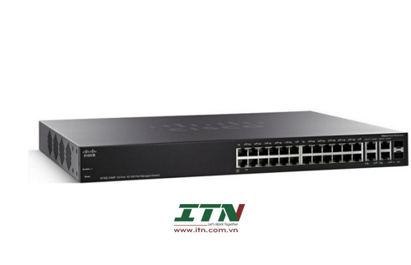 SF350-24P Layer 3 Option PoE 185W - Cisco SF350-24P 24-Port 10/100 POE Managed Switch