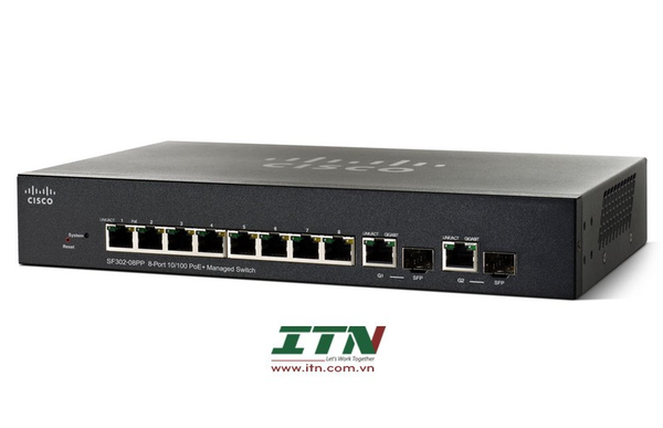 SF352-08P-K9 - Cisco SF352-08P 8-Port 10/100 POE Managed Switch