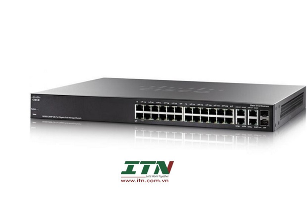 SG350-28MP - Cisco SG350-28MP 28-Port Gigabit PoE Managed Switch