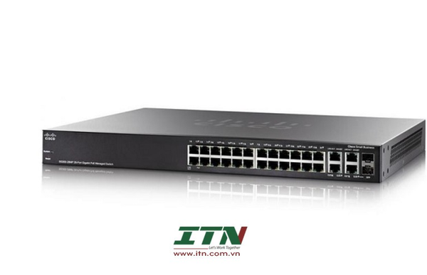 SG350-28P-K9 - Cisco SG350-28P 28-Port Gigabit PoE Managed Switch