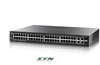 Cisco 48-port PoE+ (support 60W PoE Port) Gigabit with 375W power budget + 2 Gigabit copper/SFP combo + 2 SFP ports Managed Switch - SG350-52P-K9