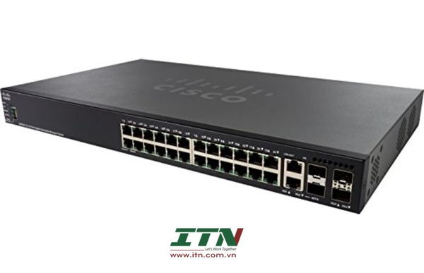 SG550X-24-K9 - Cisco SG550X-24 24-Port Gigabit Stackable Managed Switch