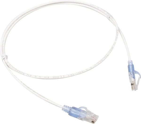 18692005X - Dây nhảy cáp UTP CAT6 dạng dây bện loại mỏng, 30 AWG, 0.5m  , vỏ LSOH, X = màu xanh, xanh lá, xám, vàng, cam, đen, trắng, tím