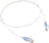 18692005X - Dây nhảy cáp UTP CAT6 dạng dây bện loại mỏng, 30 AWG, 0.5m  , vỏ LSOH, X = màu xanh, xanh lá, xám, vàng, cam, đen, trắng, tím