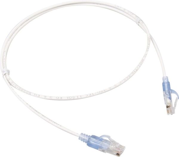 186920201 - Dây nhảy cáp UTP CAT6 dạng dây bện loại mỏng, 30 AWG, 2m  , vỏ LSOH, màu trắng