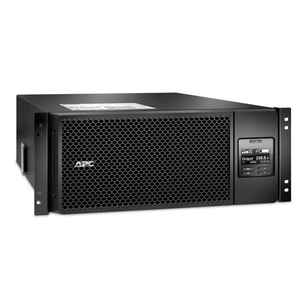 APC SRT6KRMXLI Smart-UPS On-Line, 6kVA/6kW, Rackmount 4U, 230V, 6x C13+4x C19 IEC outlets, Network Card+SmartSlot, Extended runtime, W/ rail kit
