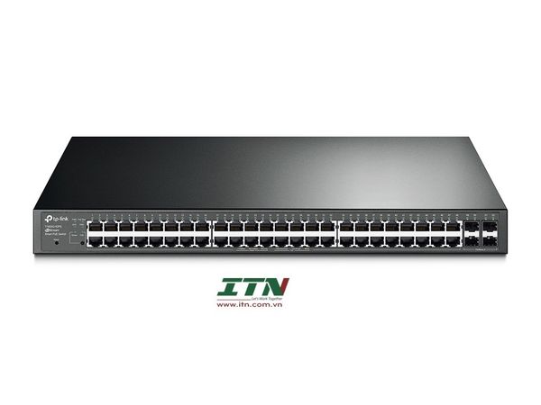 T1600G-52PS - Bộ Chia Tín Hiệu JetStream 48 Cổng Gigabit Smart PoE+ với 4 khe SFP