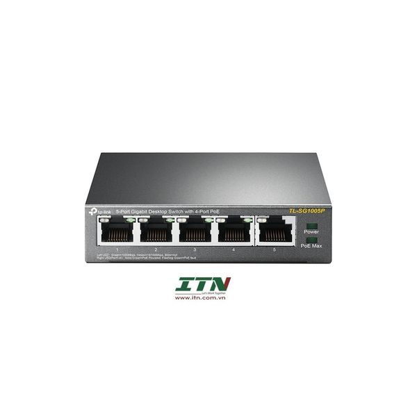 TL-SG1005P - Switch Để bàn Gigabit 5 cổng với 4 cổng PoE