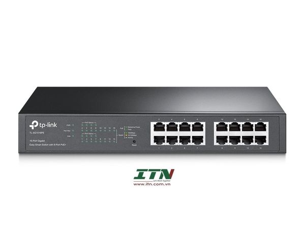 TL-SG1016PE - 16-Port Gigabit Easy Smart PoE Switch with 8-Port PoE+