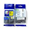 TZ2-631 nhãn TZ2 tiêu chuẩn - Chữ đen trên nền vàng, 12mm