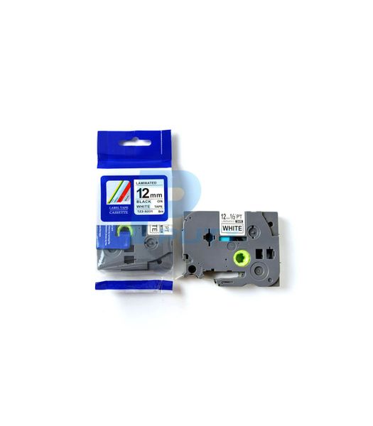 TZ2-S231 nhãn TZ2 siêu dính - Chữ đen trên nền trắng, 12mm