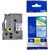 TZE-551 Nhãn tiêu chuẩn - Chữ đen nền xanh dương 24mm