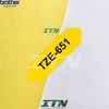 Nhãn in tiêu chuẩn brother Tze-651 24mm chữ đen nền vàng