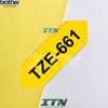 Nhãn in tiêu chuẩn brother Tze-661 36mm chữ đen nền vàng