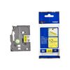 TZE-S631 Nhãn siêu dính - Chữ đen trên nền vàng 12mm