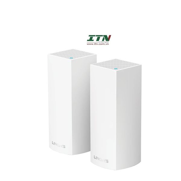 Linksys Velop Intelligent Mesh WiFi System, Tri-Band, 2-Pack White (AC4400)