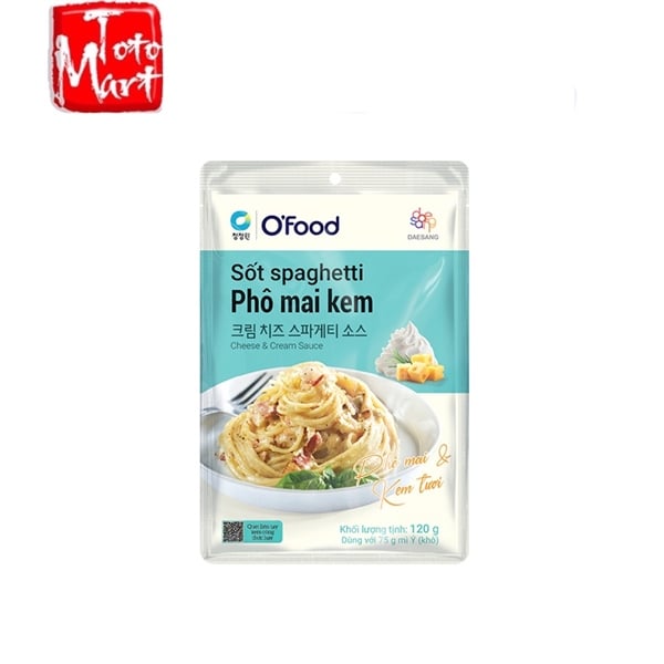 Sốt Spaghetti Phô mai Kem O'Food (120g)