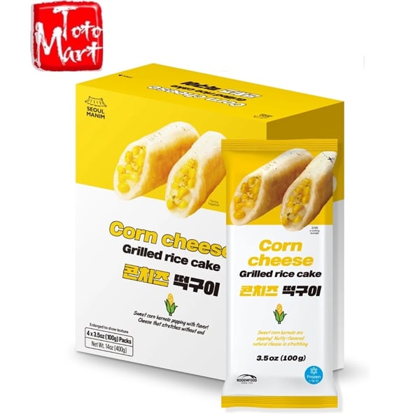 Bánh gạo nướng nhân bắp phô mai Seoul Manim Hàn Quốc (400g)