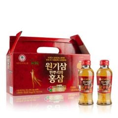 Hộp nước hồng sâm có củ Won Ki Sam (120ml x 10 chai)