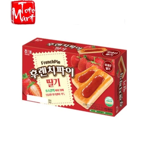 Bánh nướng French Pie mứt dâu Haitai Hàn Quốc (192g)