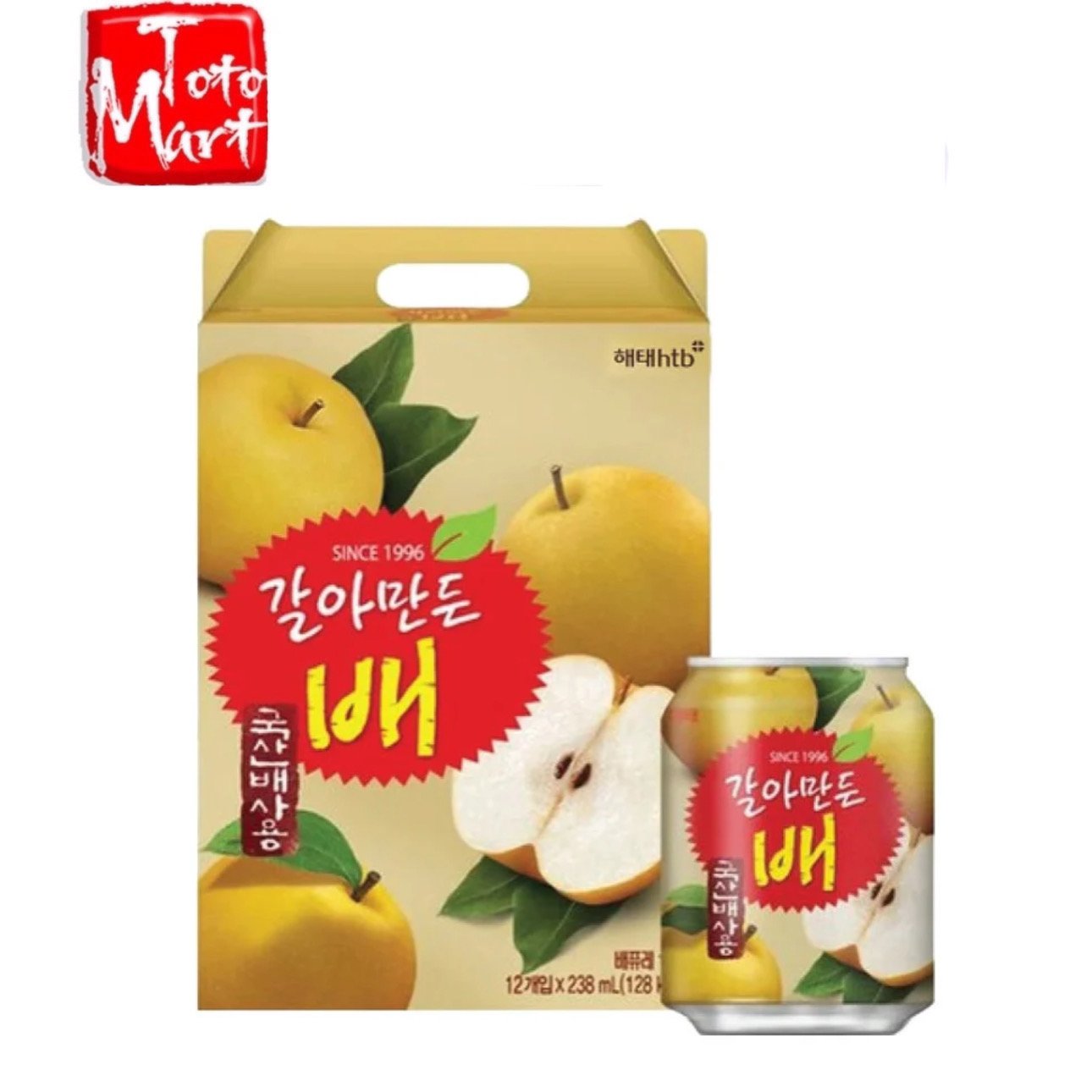 Nước ép lê Haitai Hàn Quốc (hộp 12 lon x 238ml)