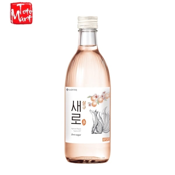 Rượu Soju Saero hương mơ không đường (375 ml)