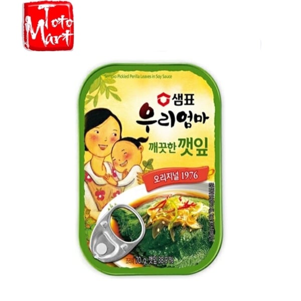 Lá mè tẩm nước tương Sempio Hàn Quốc (70g)