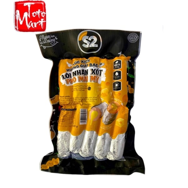 Xúc xích phô mai cuộn giấy bạc (500g)