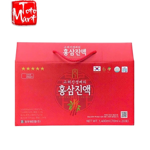 Nước hồng sâm Dongwon Hàn Quốc (20 gói x 70ml)